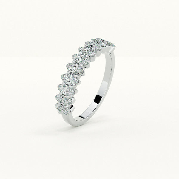 Marquise Eternity Band 925 Sterling Silver Ring