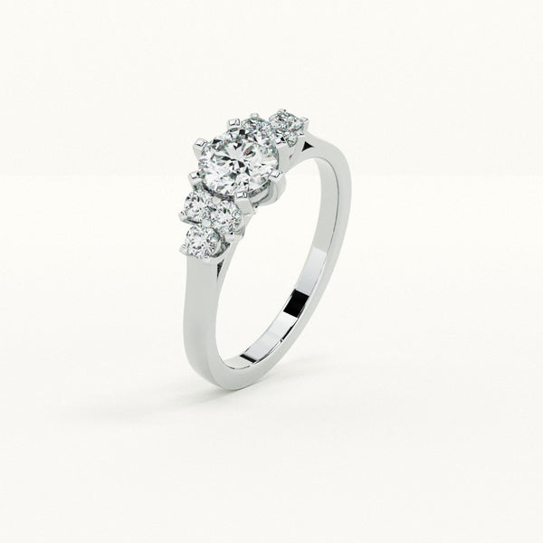 Marquise-Cut 925 Sterling Silver Ring