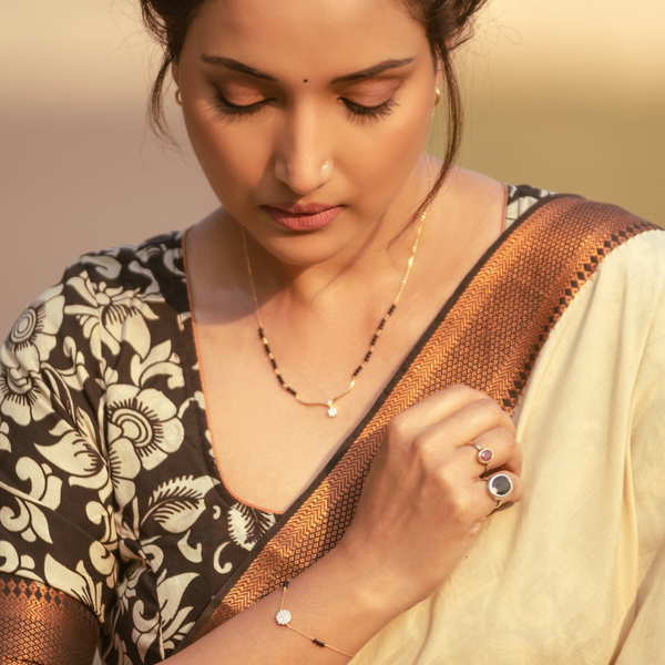 Rupali Bhosle loves Bhavya Mangalsutra Bracelet- 18k Gold Vermeil