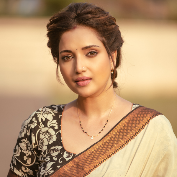 Rupali Bhosle loves Niyati Diamond Mangalsutra with Solitaire Hoop Earrings| BIS Hallmarked | 18k Gold Vermeil