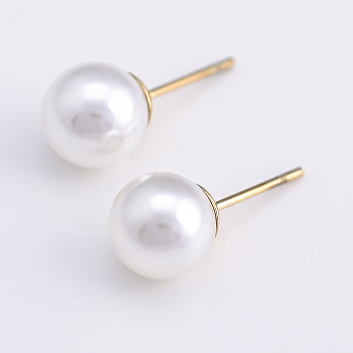 Shop Enchanted Pearl Stud Earrings Palmonas-7