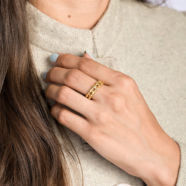 Shop Oval Bean Beads Ring Palmonas-1
