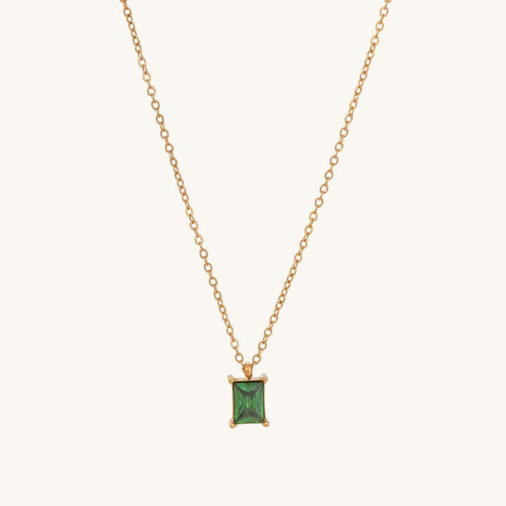 Shop Emerald Aventurine Necklace- 18k Gold Plated Palmonas-2