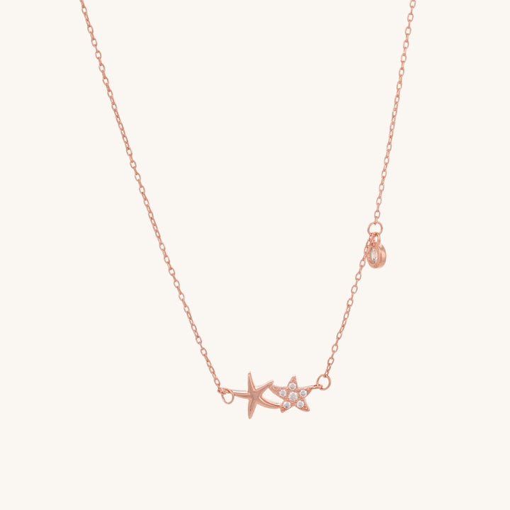 Shop Stelle Twinkle Necklace- 18k Rose Gold Plated Palmonas-2
