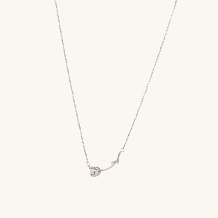 Shop Tulip Pearl Necklace- 925 Silver Palmonas-2