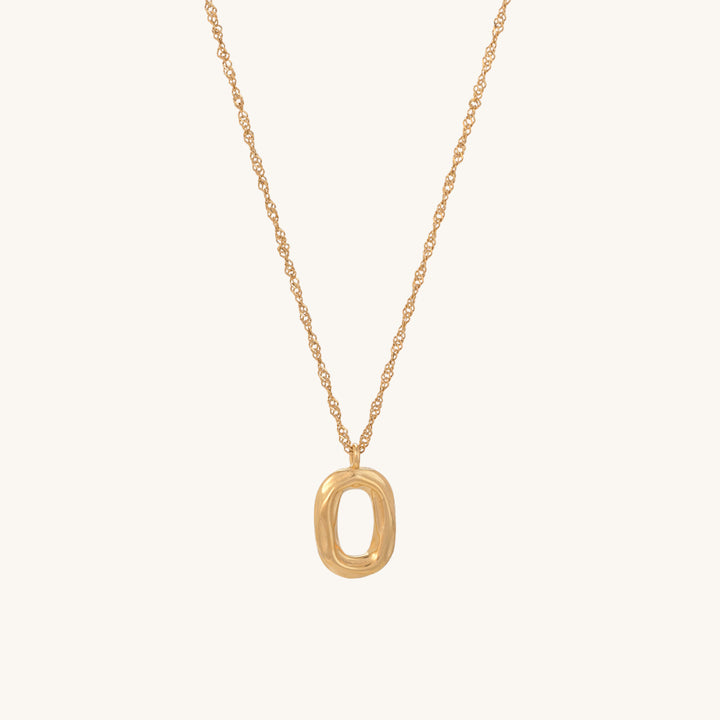 Shop Wobbly Oval Necklace- 18k Gold Plated Palmonas-2