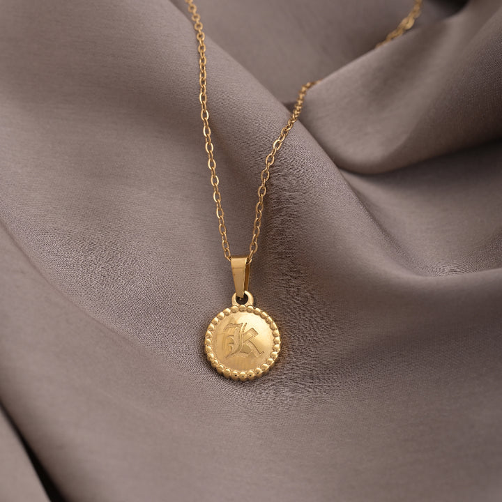 Shop Engraved L Necklace- 18k Gold Plated Palmonas-5
