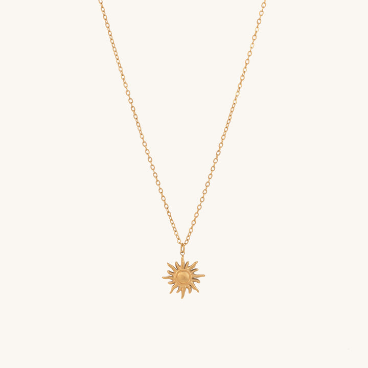 Shop Glowing Sun Necklace- 18k Gold Plated Palmonas-2