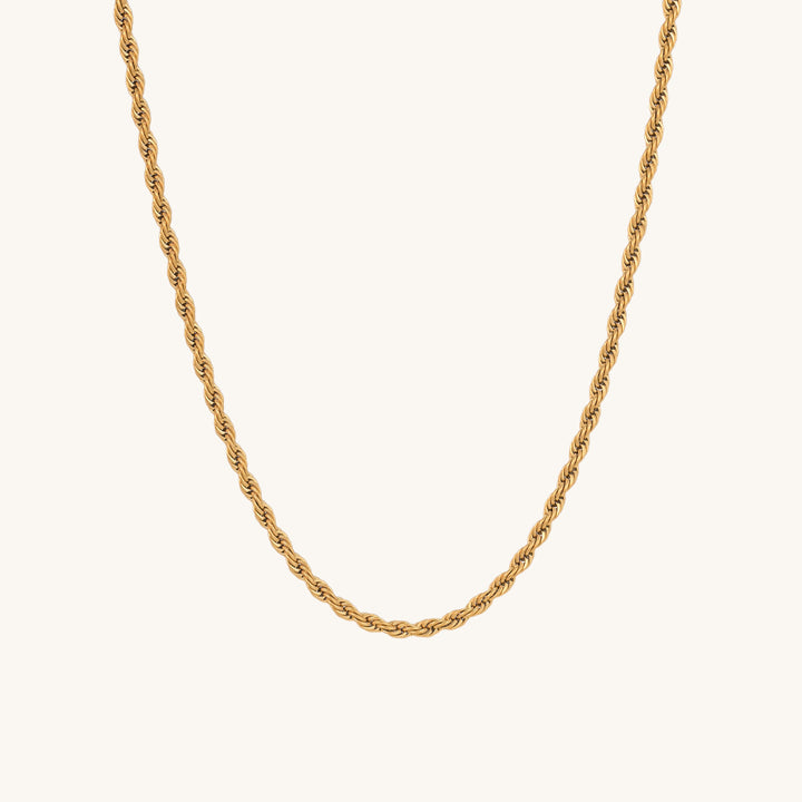 Shop Rope Chain Necklace- 18k Gold Plated Palmonas-4