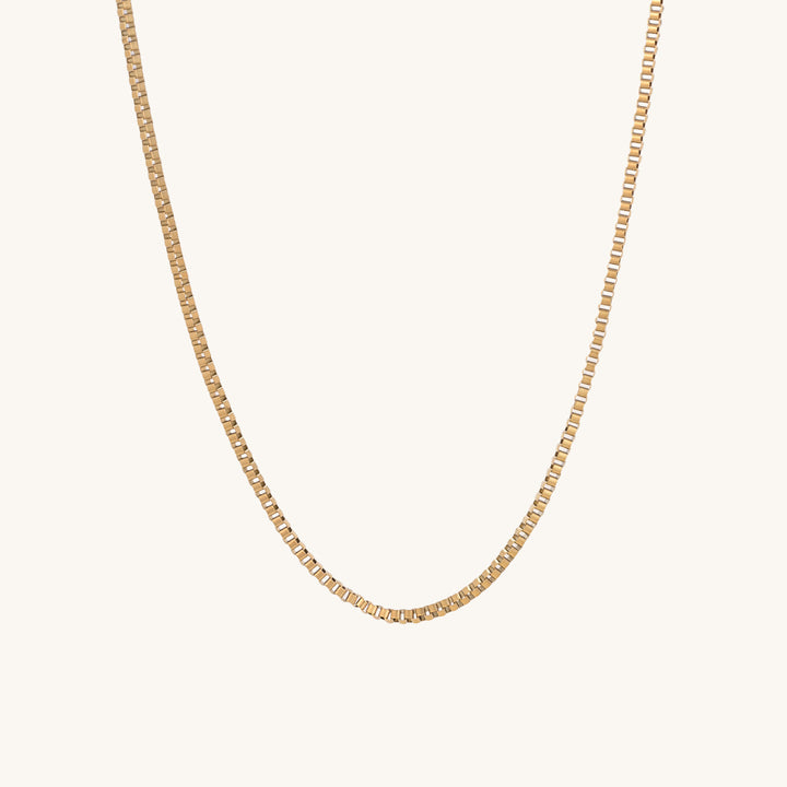 Shop Box Chain Necklace- 18k Gold Plated Palmonas-2