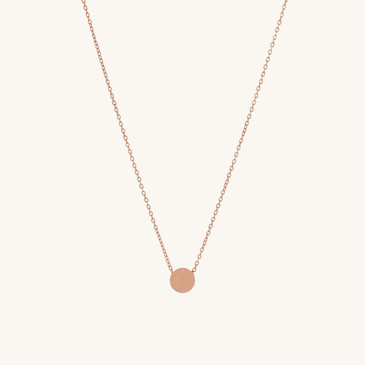 Shop Minimalist Round Necklace | 18k Gold Plated Palmonas-2