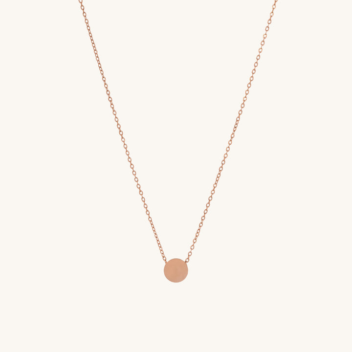Shop Minimalist Round Necklace | 18k Gold Plated Palmonas-2