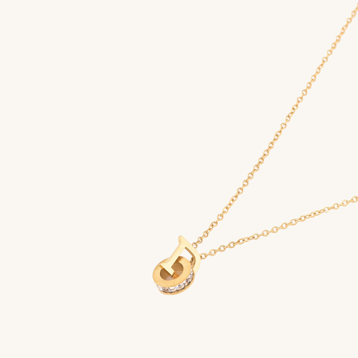 Shop Diamond Ring D Pendant | 18k Gold Plated Palmonas-2