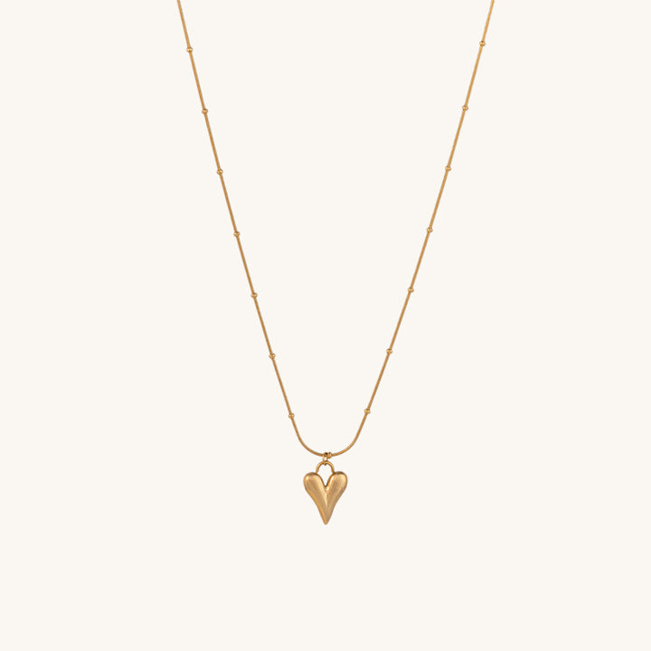 Shop Heart Ball Chain Pendant | 18k Gold Plated Palmonas-2