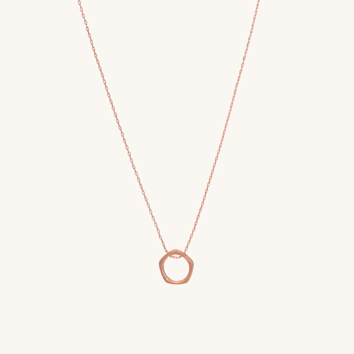 Shop Mini Molten Necklace- 18k Rose Gold Plated Palmonas-2