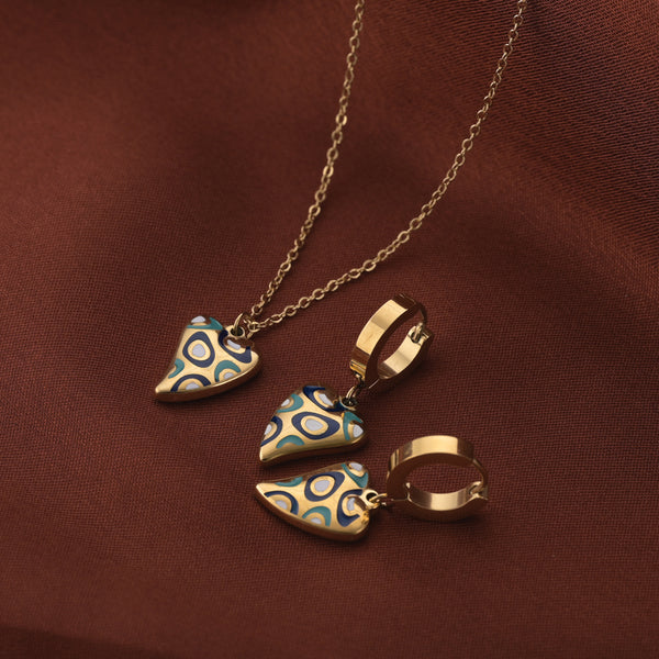 The blue dew melting Heart set
