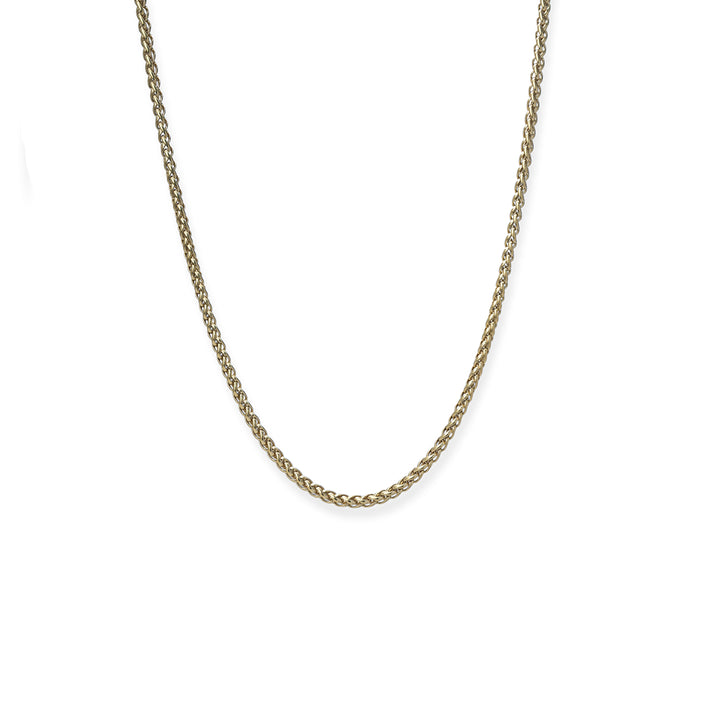 Shop Wheat Chain | 18k Gold Plated | 3 MM Palmonas-4