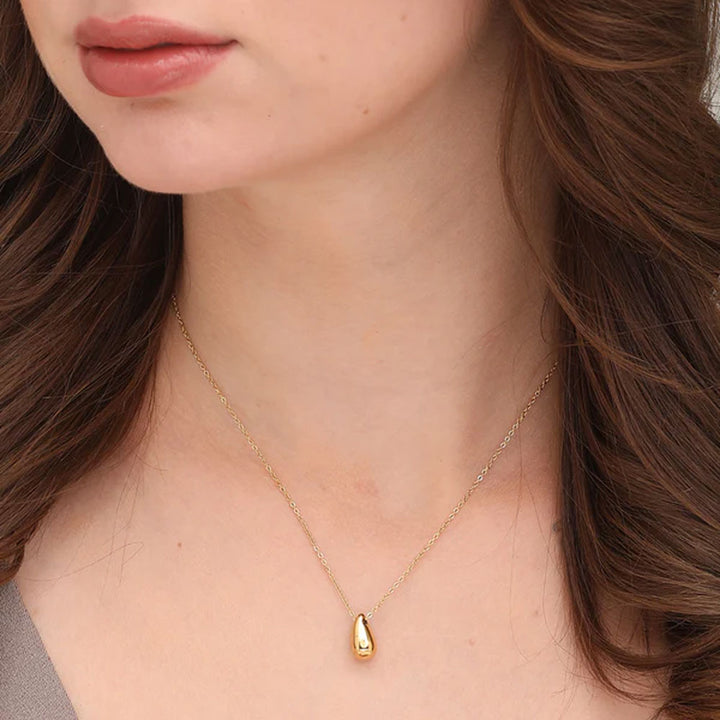 Shop Tiny Pear Necklace- 18k Gold Plated Palmonas-3