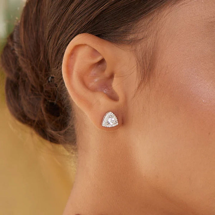 Shop Trillion Beauty Stud Earrings- 925 Silver Palmonas-1