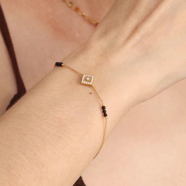 Anika Mangalsutra Bracelet- 18k Gold Vermeil