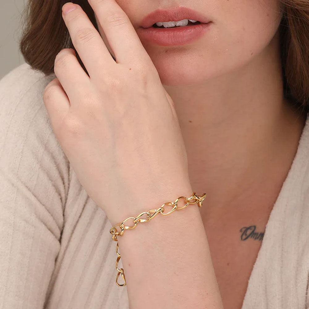 Wholesale Dainty Gold Bracelets - Waterproof Chain Bracelets for Women for  your store - Faire