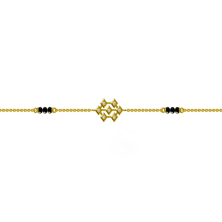 Shop Padma Mangalsutra Bracelet- 18k Gold Vermeil Palmonas-5