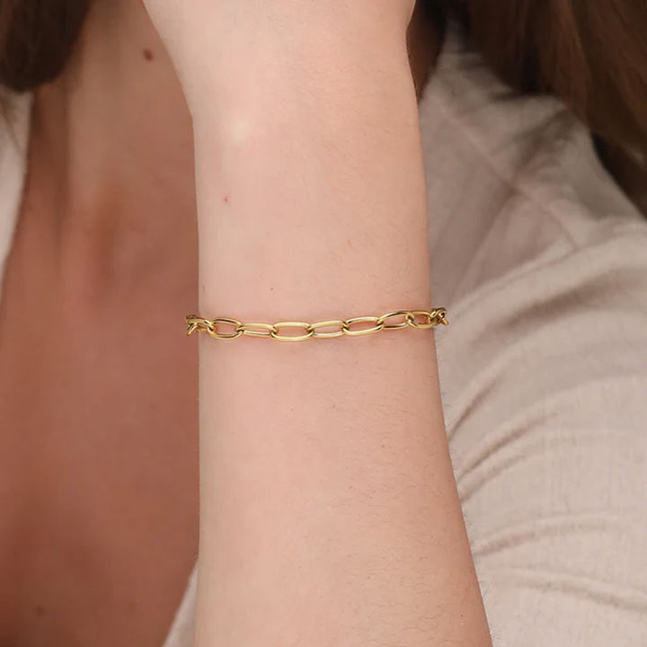 Shop Medium Chain Bracelet- 18k Gold Plated Palmonas-1