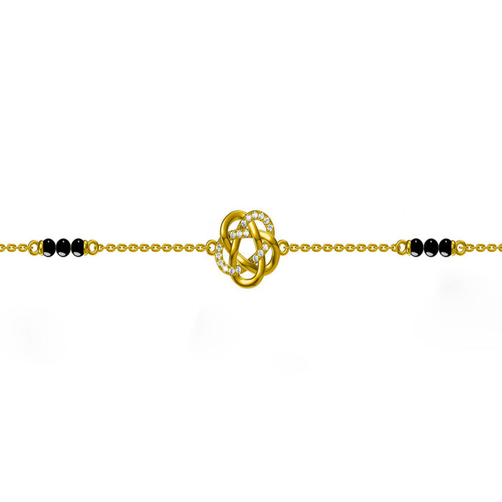 Shop Iravati Mangalsutra Bracelet- 18k Gold Vermeil Palmonas-5