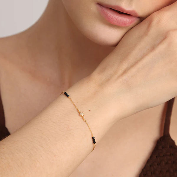 Ahana Mangalsutra Bracelet- 18k Gold Vermeil