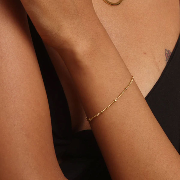 Shop Tiny Beads Bracelet | 18k Gold Plated Palmonas-3