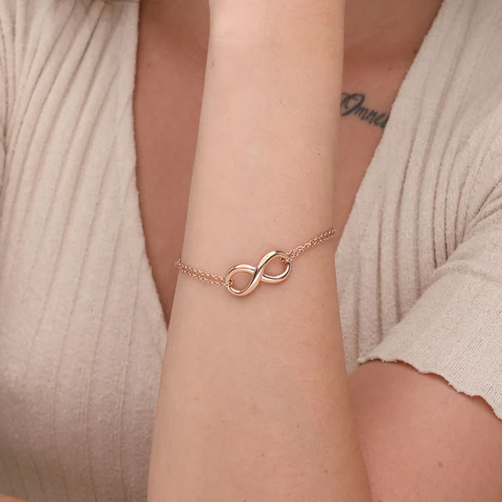 Shop Infinity Friendship Bracelet- 18k Rose Gold Plated Palmonas-1