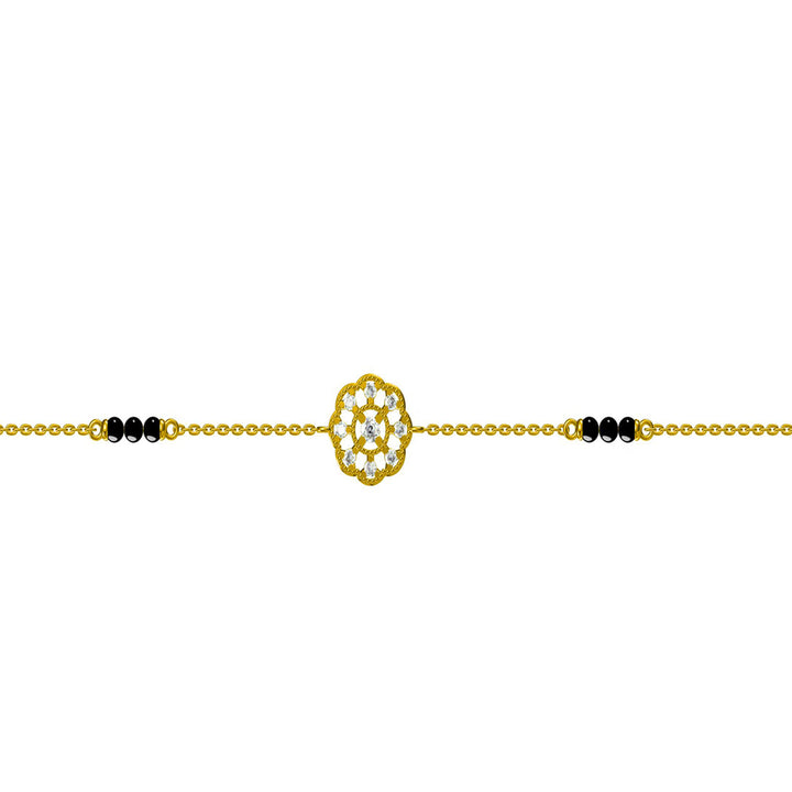 Shop Lakshmi Mangalsutra Bracelet- 18k Gold Vermeil Palmonas-5