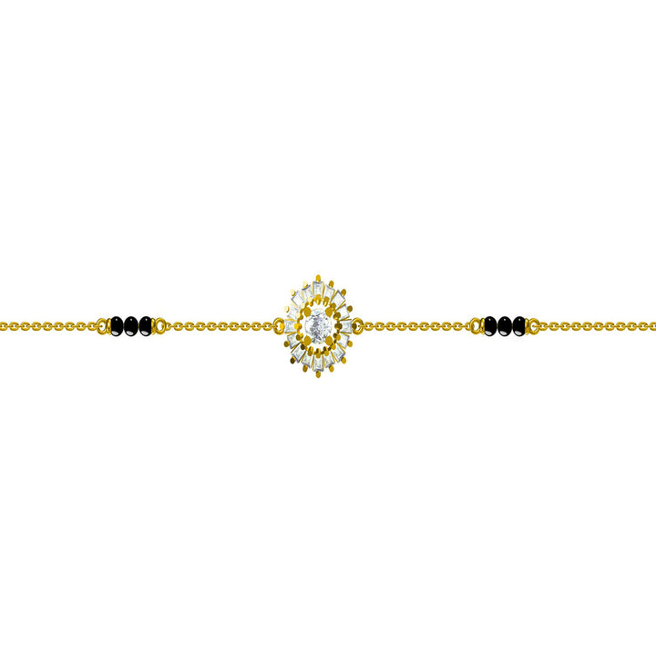 Shop Hamsini Mangalsutra Bracelet- 18k Gold Vermeil Palmonas-5