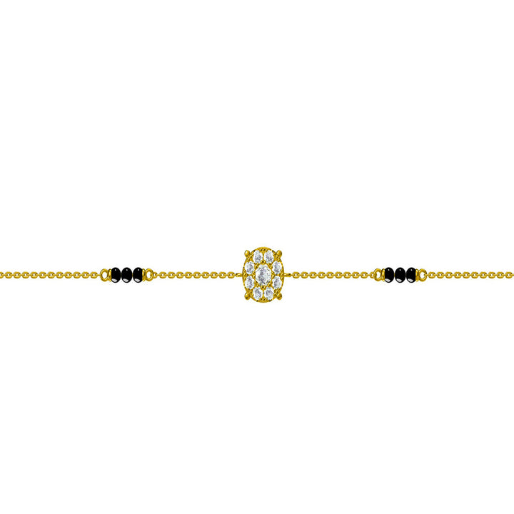 Shop Sarvani Mangalsutra Bracelet- 18k Gold Vermeil Palmonas-5