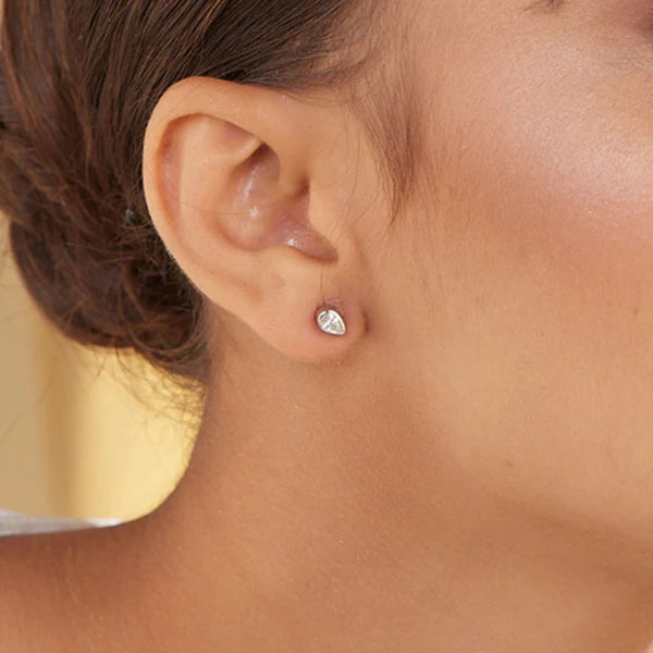 Shop Teardrop Desire Stud Earrings- 925 Silver Palmonas-1