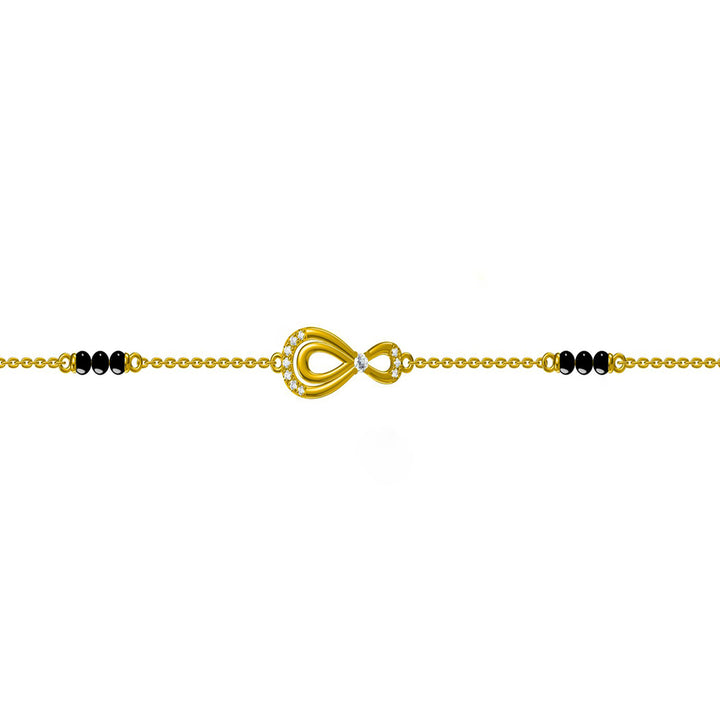 Shop Bhavani Mangalsutra Bracelet- 18k Gold Vermeil Palmonas-5
