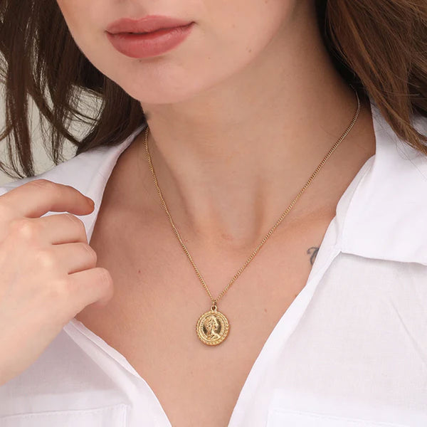 Penny Elizabeth Necklace- 18k Gold Plated