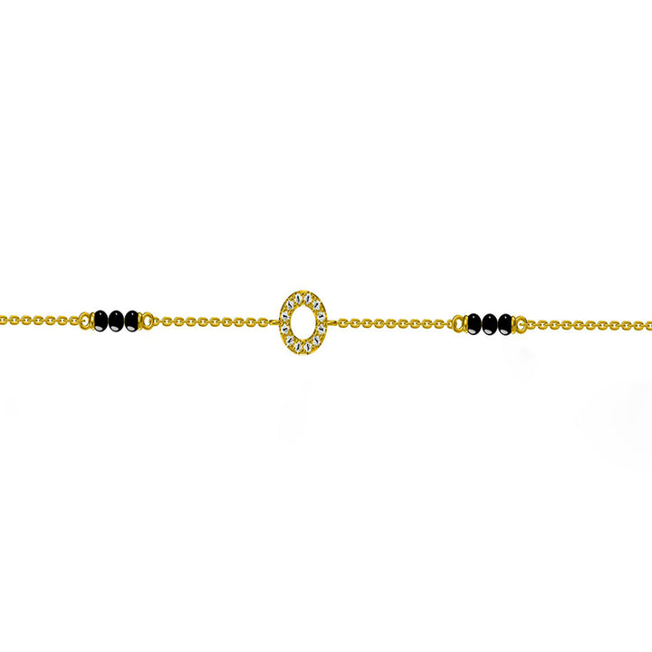 Shop Saraswathi Mangalsutra Bracelet- 18k Gold Vermeil Palmonas-5