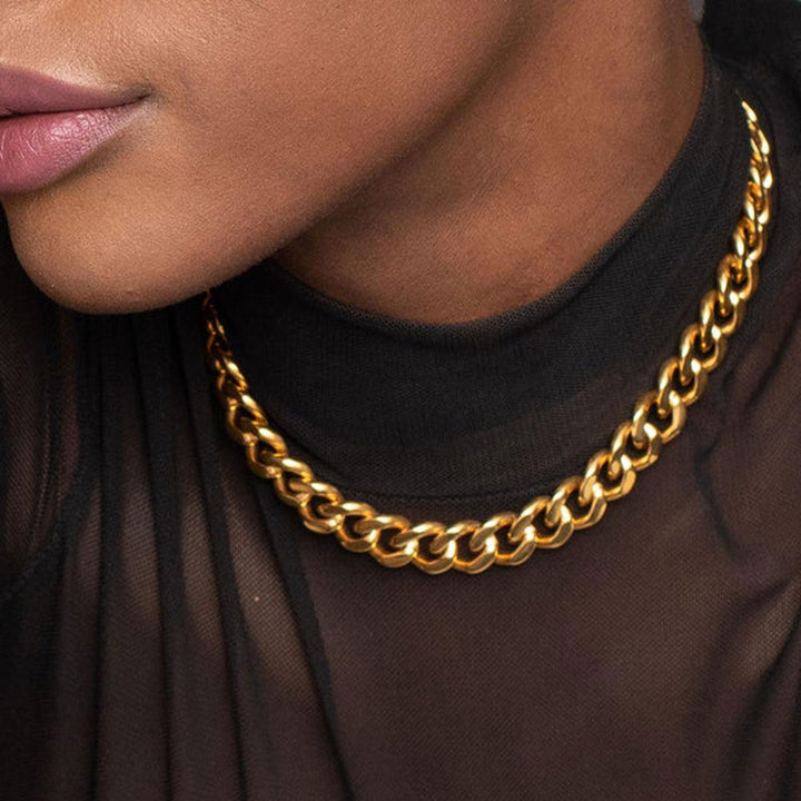 Shop Bling Chain Necklace- 18k Gold Plated Palmonas-4