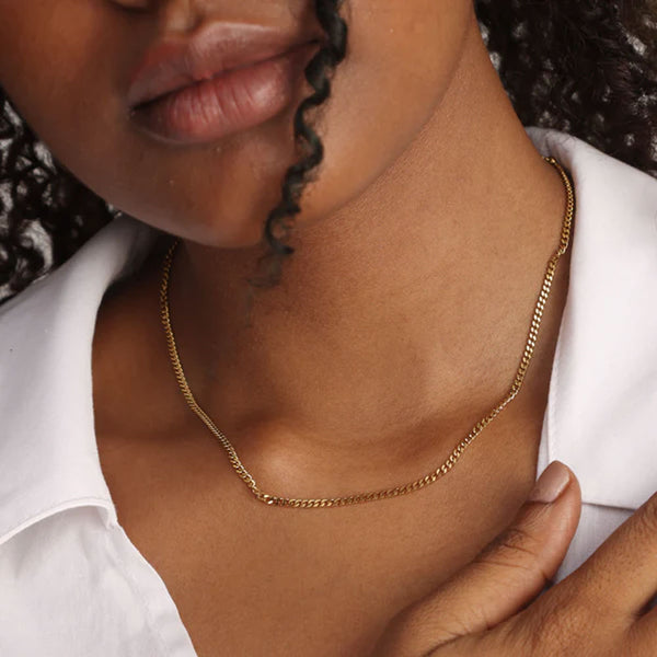 Cuban Chain Necklace- 18k Gold Plated