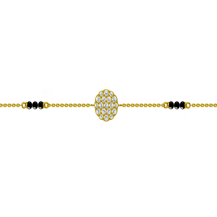 Shop Bhavya Mangalsutra Bracelet- 18k Gold Vermeil Palmonas-6
