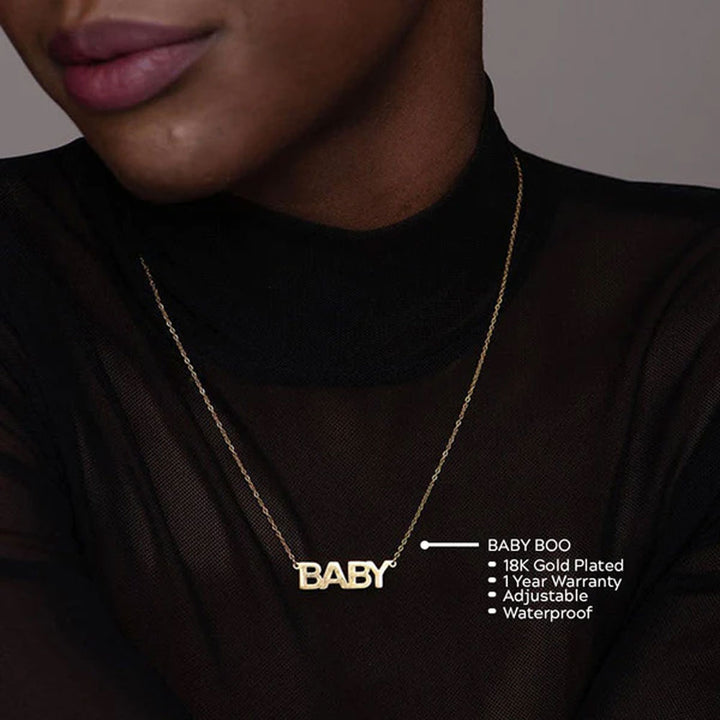 Shop Baby Boo Necklace- 18k Gold Plated Palmonas-3