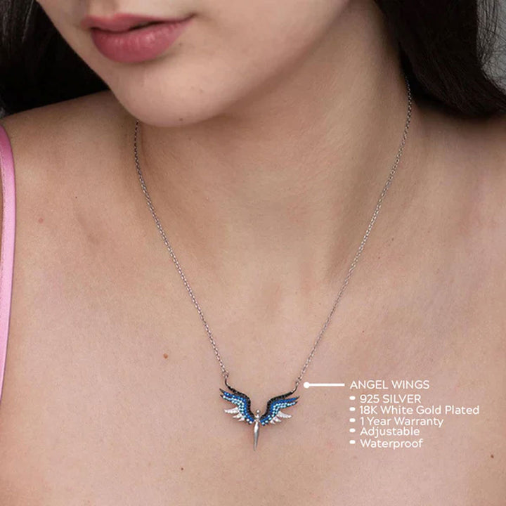 Shop Angel Wings Necklace- 925 Silver Palmonas-4