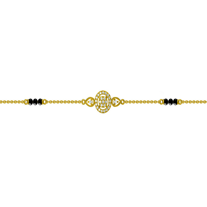 Shop Annapurna Mangalsutra Bracelet- 18k Gold Vermeil Palmonas-5