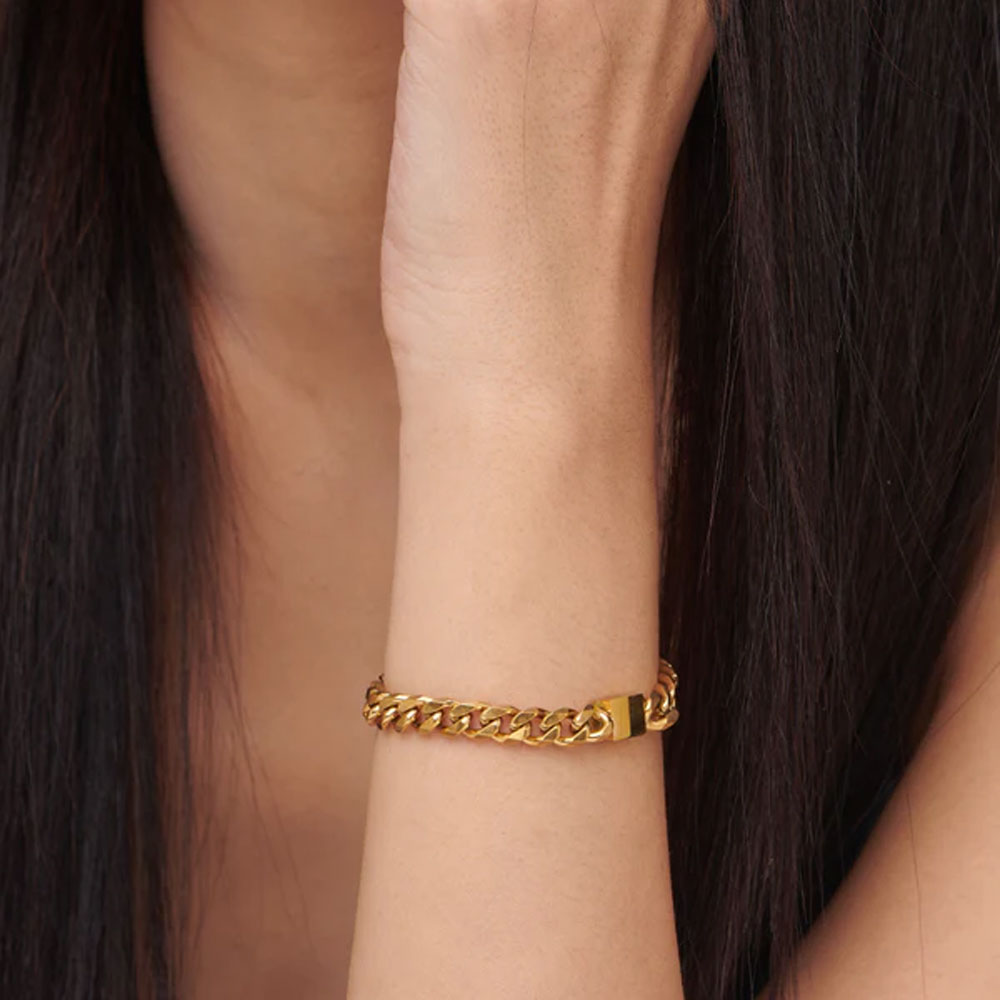 Buy Sleek Strip Gold Bracelets 22 KT yellow gold (11.5 gm). | Online By  Giriraj Jewellers