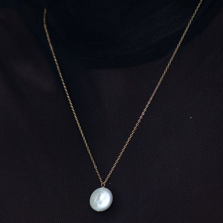 Shop Pearl Ocean Necklace- 18k Gold Plated Palmonas-4