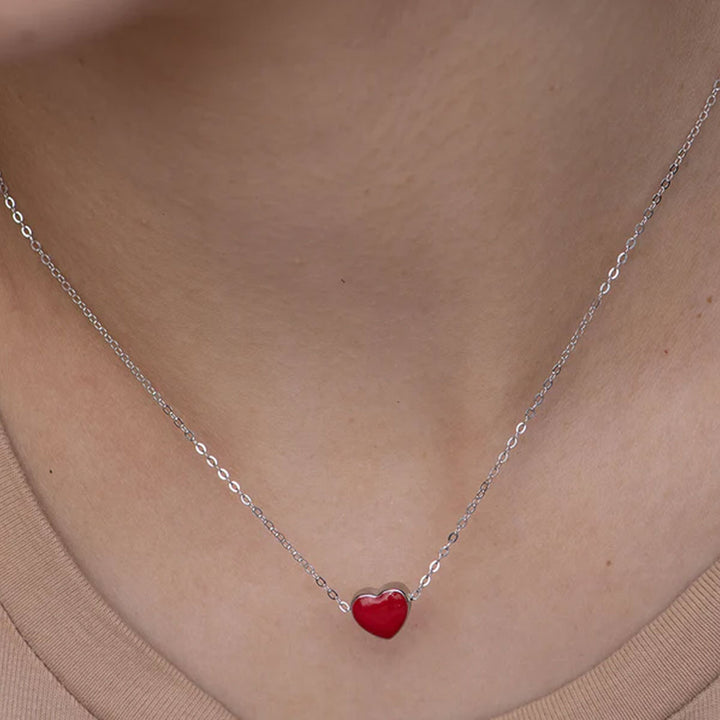 Shop Red Heart Necklace- 925 Silver Palmonas-5