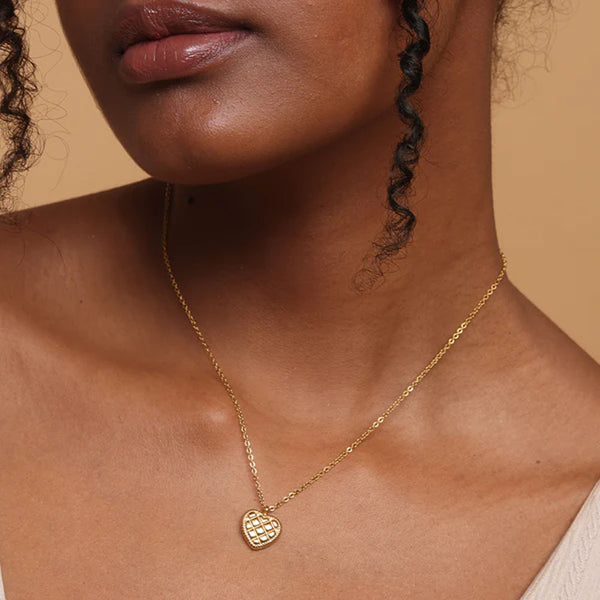 Love Pendant Necklace | 18K Gold Plated