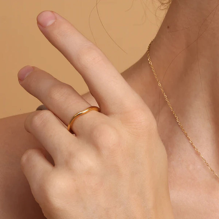 Shop Irregular Wave Ring- 18k Gold Plated Palmonas-1