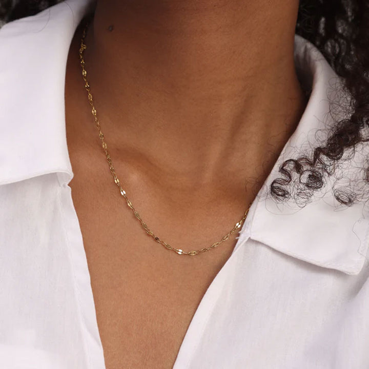 Shop Lip Chain Necklace- 18k Gold Plated Palmonas-5